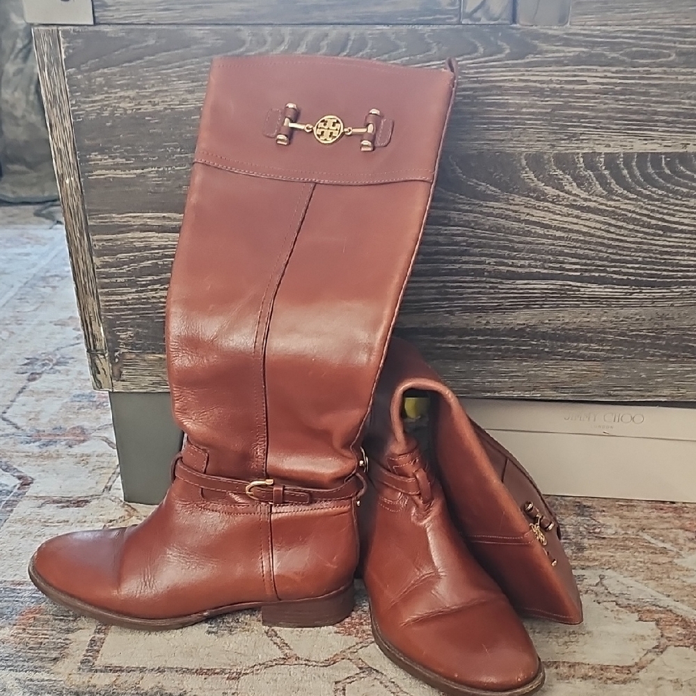 Tory Burch Women's Brown Over the Knee Boots